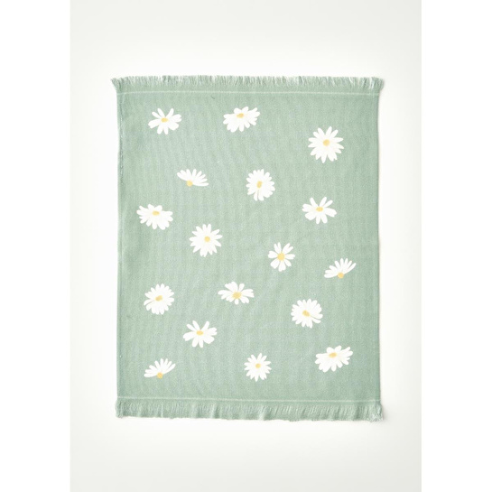 Bella Maison Daisy 2'li Kurulama Bezi Bej-yeşil (40x50 Cm) Bej-yeşil