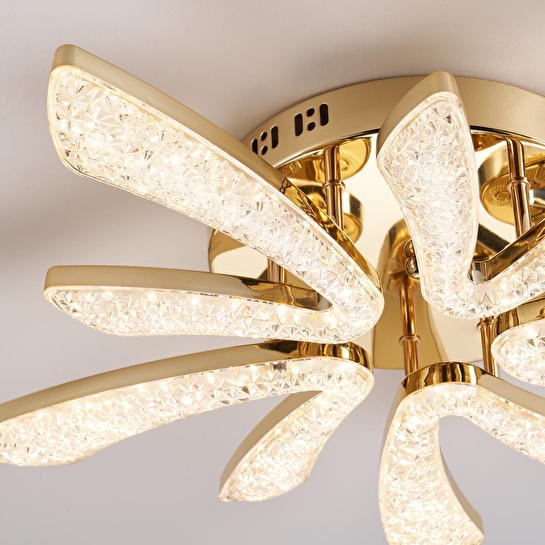 Apliqa Quinn 10'lu Gold 80 Watt Plafonyer 3 Renkli Led Avize