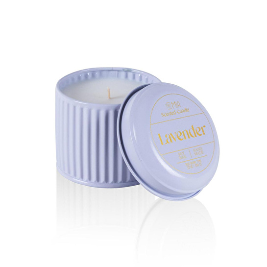The Mia Calm Lavanta Kokulu Lila Kapaklı Mum 600 Gr 10x10