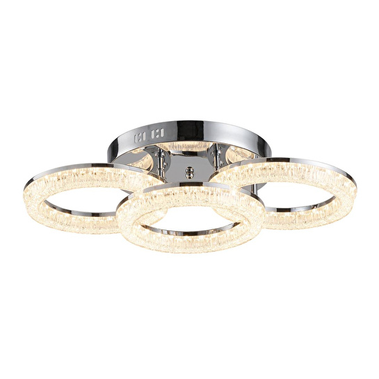 Apliqa Gomez 3'lü Krom 96 Watt Plafonyer 3 Renkli Led Avize