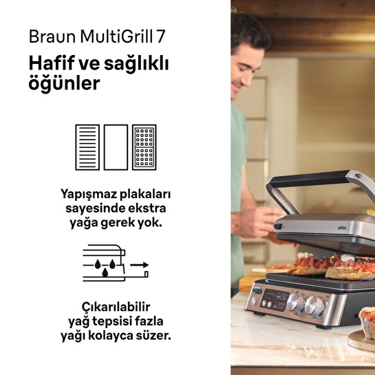 Braun Multigrill 7 Cg7044 Izgaratost