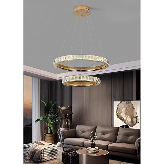 Apliqa Luca 2 Katli Gold Ledli̇ Avi̇ze