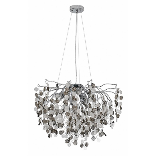 Apliqa Masal 60'lık Yuvarlak Krom Kristal Taşlı Modern, Oturma Odası, Salon Avize