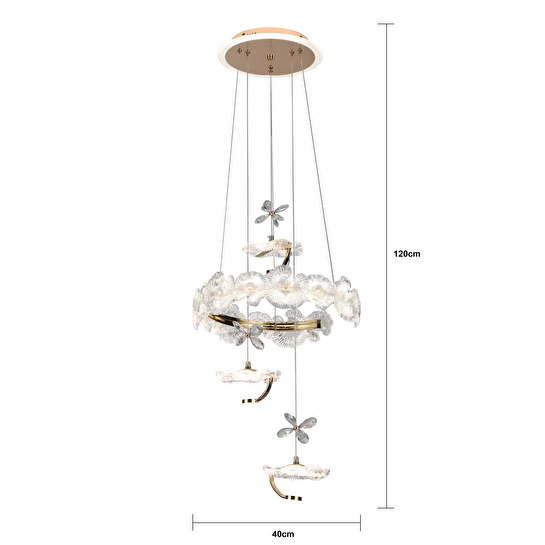 Apliqa Anka 3'lü Gold Led Avi̇ze