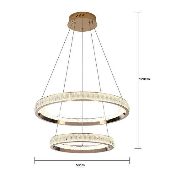 Apliqa Eli̇o 2 Katli Gold Ledli̇ Avi̇ze