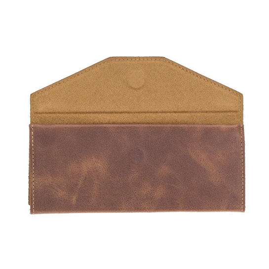 Bloominbag Prisma Espresso Brown Deri Gözlük Kılıfı – Mıknatıslı Üçgen Tasarım