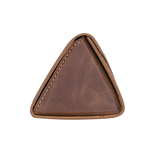 Bloominbag Prisma Espresso Brown Deri Gözlük Kılıfı – Mıknatıslı Üçgen Tasarım
