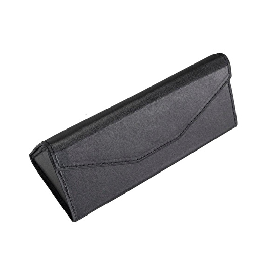 Bloominbag Prisma Noir Black Deri Gözlük Kılıfı – Mıknatıslı Üçgen Tasarım
