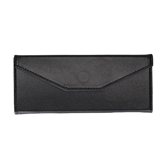 Bloominbag Prisma Noir Black Deri Gözlük Kılıfı – Mıknatıslı Üçgen Tasarım