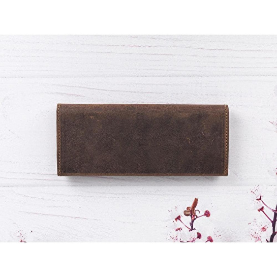 Bloominbag Prisma Saddle Heritage Deri Gözlük Kılıfı – Mıknatıslı Üçgen Tasarım
