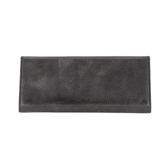 Bloominbag Prisma Charcoal Graphite Deri Gözlük Kılıfı – Mıknatıslı Üçgen Tasarım