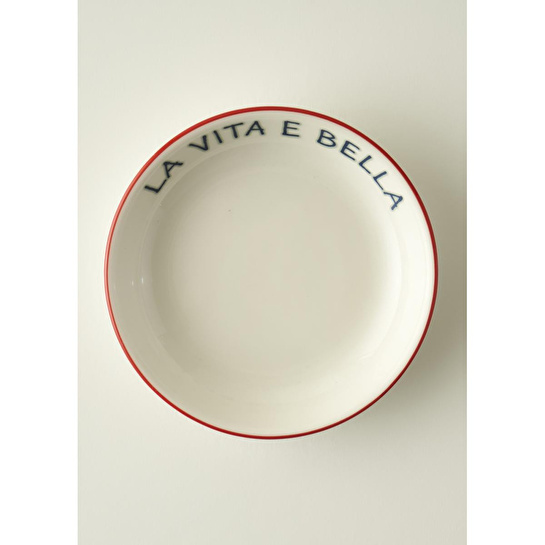 Bella Maison Line Porselen Büyük Sunum Kasesi Kırmızı (15 Cm)