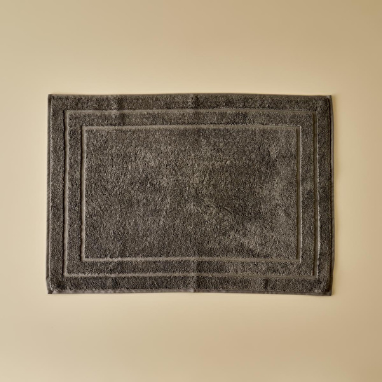 Bella Maison %100 Pamuk Premium Dorita Ayak Havlusu Koyu Gri (50x70 Cm) Koyu Gri