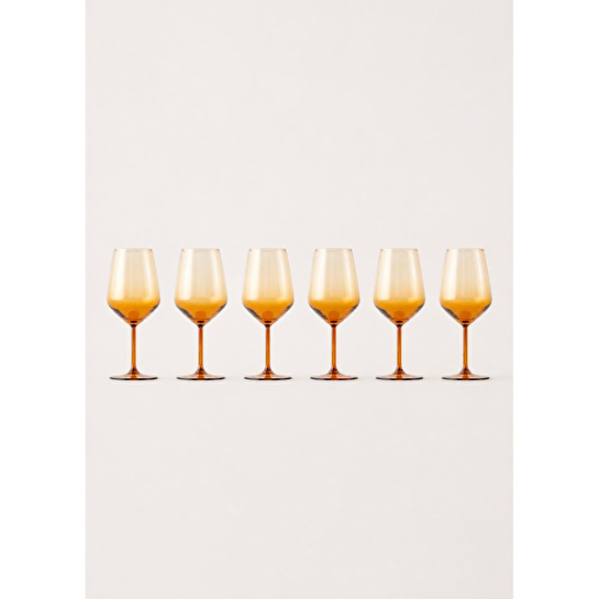 Bella Maison Lisa Kadeh 6'lı Amber (490 Cc)