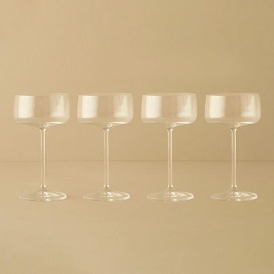Bella Maison Shape Cup 4'lü Naturel (220 Cc)