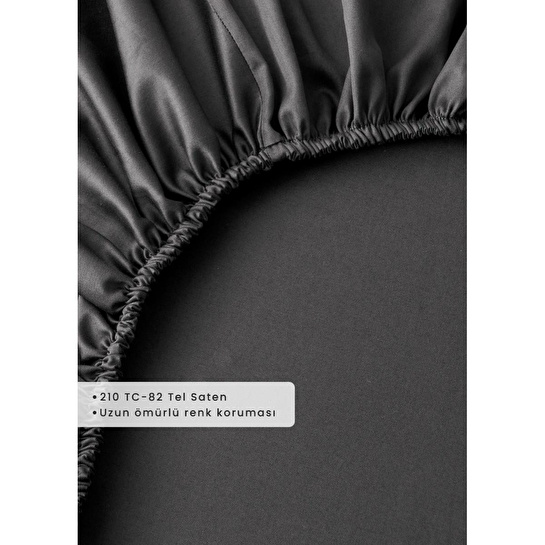 Bella Maison Premium Tencel Çift Kişilik Lastikli Saten Çarşaf (160x200x35)