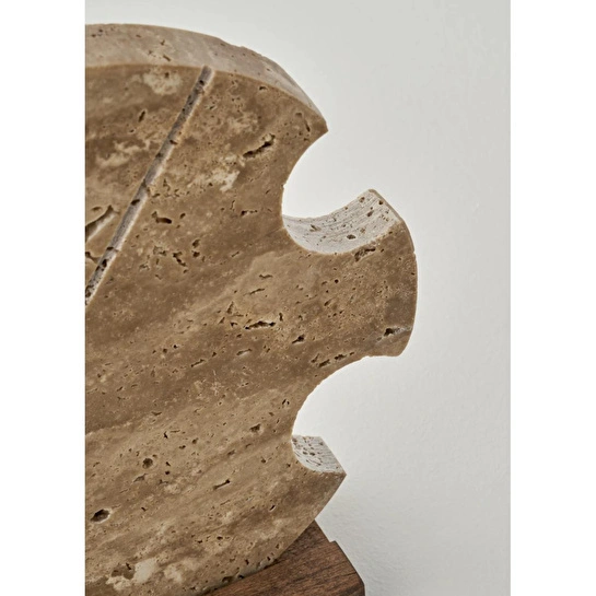 Bella Maison Ephesus Traverten Fish Dekoratif Obje Naturel (25x13x6 Cm)