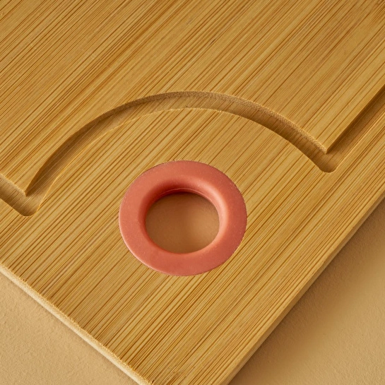 Bella Maison Ronna Bambu Kesme Tahtası Mercan (36x23x1 Cm) Mercan
