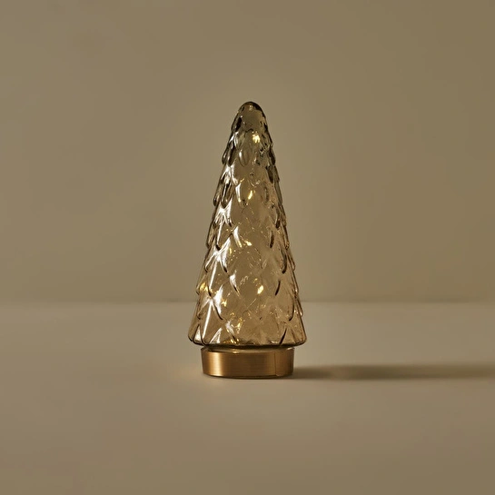 Bella Maison Pine Tree Yılbaşı Ledli Aydınlatma Gold (24 Cm)