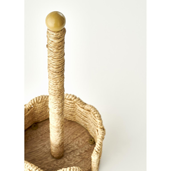 Bella Maison Scallop Kağıt Havluluk Koyu Bej (14x14x33 Cm) Koyu Bej