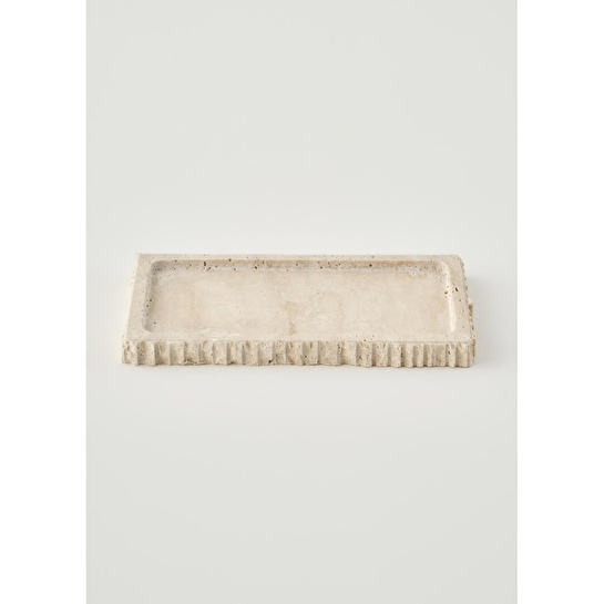 Bella Maison Ephesus Traverten Dekoratif Tabak Naturel (14x27 Cm) Naturel