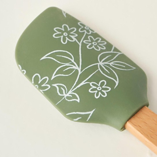 Bella Maison Floral 3 Parça Mutfak Gereçleri Seti Haki