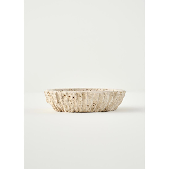 Bella Maison Ephesus Traverten Dekoratif Kase Naturel (20x5 Cm)