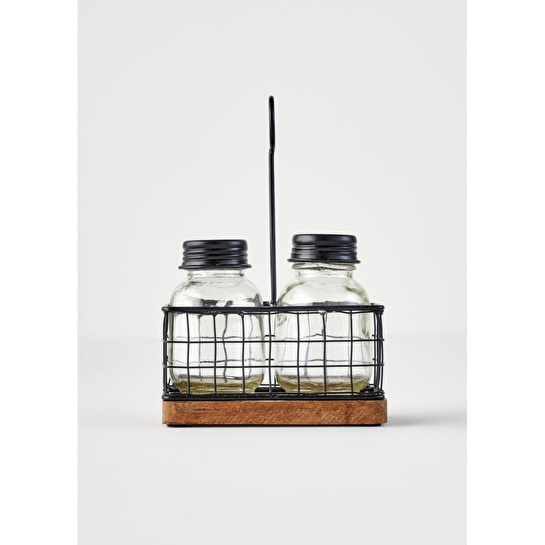 Bella Maison Spark Tuzluk Biberlik Seti Siyah (12x6,5x20,5 Cm) Siyah