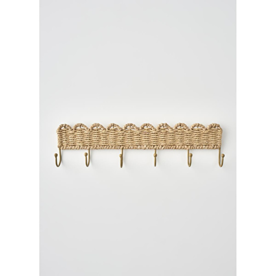 Bella Maison Scallop Dekoratif Askı Bej (46x12x4,5 Cm) Koyu Bej