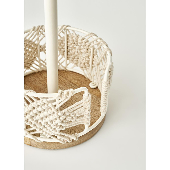 Bella Maison Flick Kağıt Havluluk Krem (14x14x33 Cm) Krem