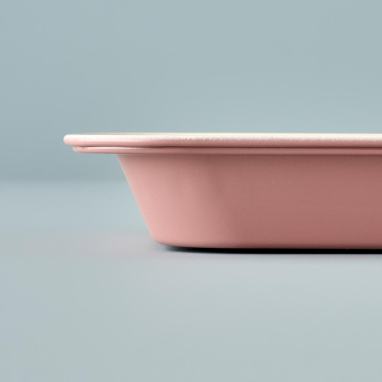 Bella Maison Dublin Fırın Kabı Pembe (28,5x17,5x3 Cm) Pembe