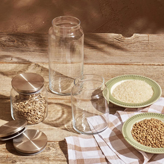 Bella Maison Jely Metal Kapaklı Kavanoz (635 Cc) Naturel