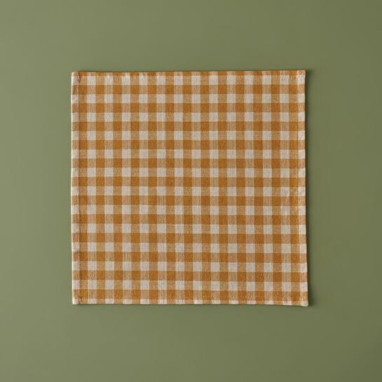 Bella Maison %100 Pamuk Pavia Peçete Hardal (40x40 Cm) Hardal