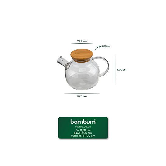 Bambum Taric Cam Demlik 600ml