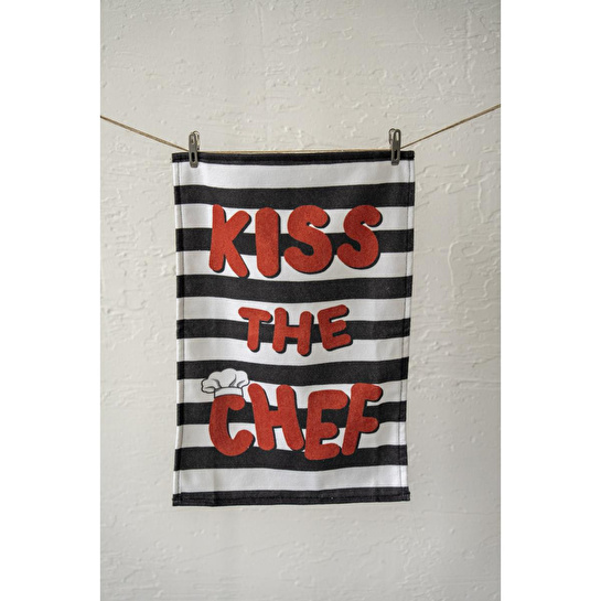 Cozy Home Cheer Kitchen Mutfak Havlusu Kiss The Chef