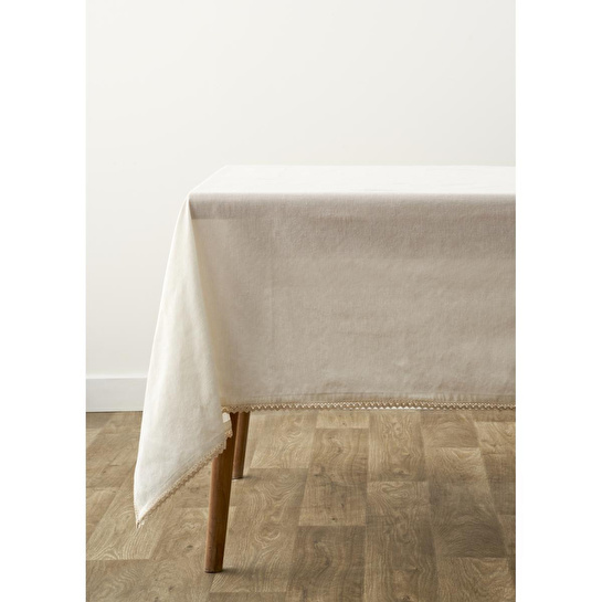 Bella Maison Eloni Kopanakili Masa Örtüsü Ekru (150x250 Cm) Ekru