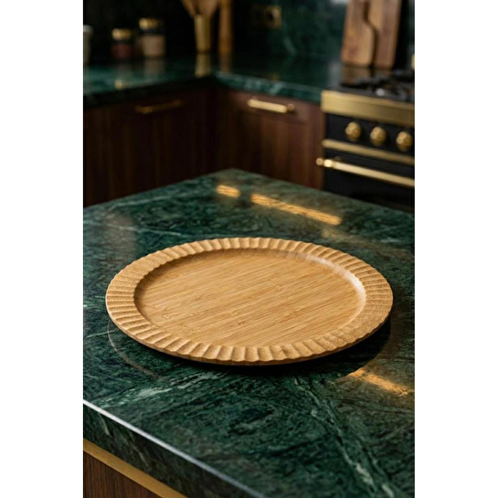 Bambum Crumble - Yuvarlak Tabak Büyük