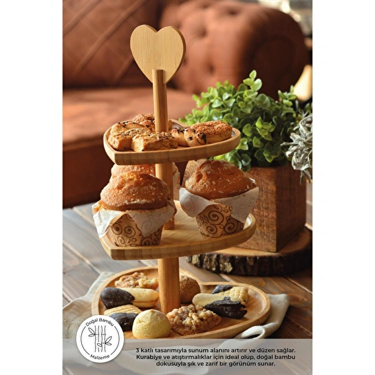 Bambum Triple 3 Katlı Sunum B2735