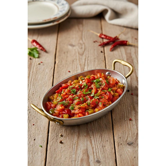 Bambum Fornello Çelik Oval Sunum 18 Cm
