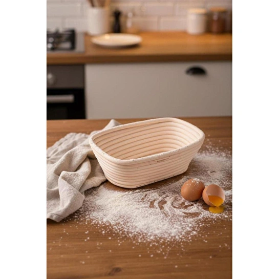 Bambum Puder - Ekmek Mayalama Sepeti Dikdörtgen 20 Cm