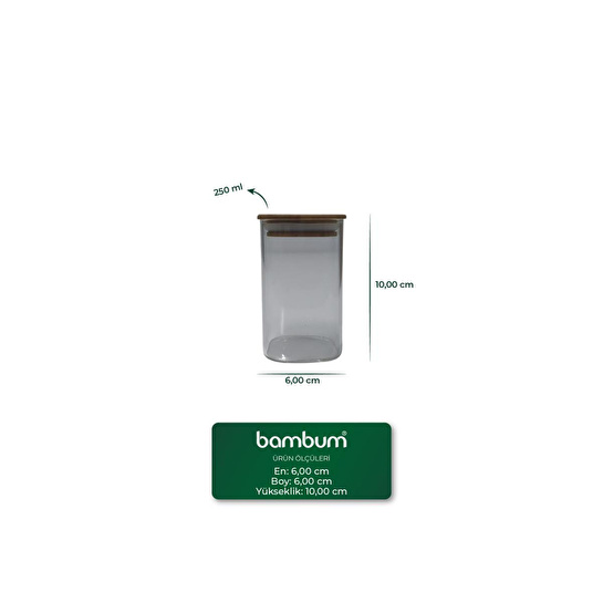 Bambum Wessam - 9 Parça 3 Katlı Baharatlık Seti