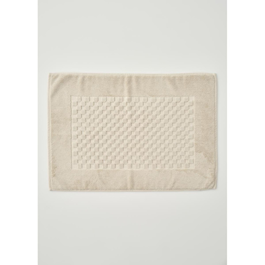 Bella Maison Lumi Jakarlı Ayak Havlusu Ekru (50x70 Cm) Ekru