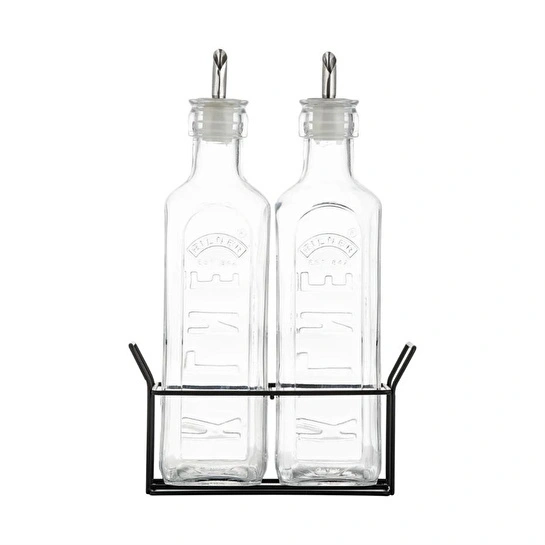 Kilner Metal Raflı Yağlık Sirkelik Seti 600 Ml