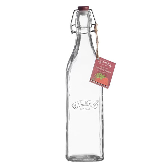 Kilner Klipsli Kare Şişe 1 L