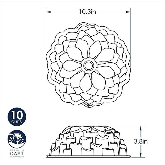 Nordicware Çicek Bundt Kek Kalıbı