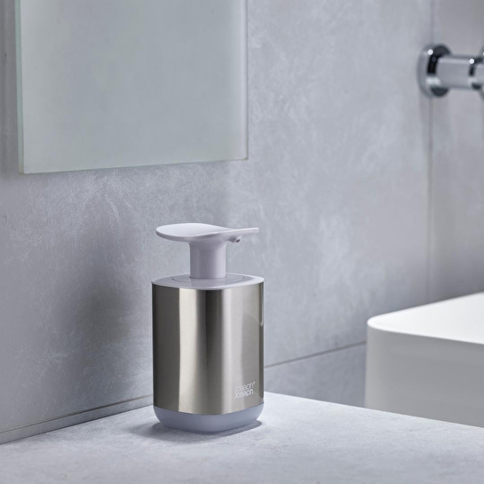 Joseph Joseph 2 Li Sıvı Sabunluk Ve Lavabo Düzenleme Seti - Beyaz Çelik