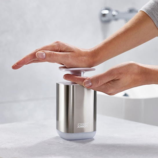 Joseph Joseph 2 Li Sıvı Sabunluk Ve Lavabo Düzenleme Seti - Beyaz Çelik