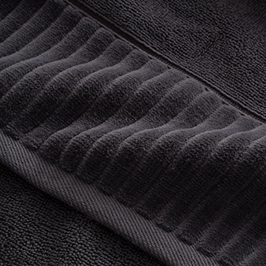 Green Black Serena Banyo Havlusu %100 Pamuk Antrasit 80x150 Cm