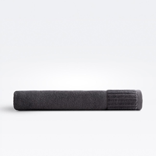 Green Black Serena Banyo Havlusu %100 Pamuk Antrasit 80x150 Cm