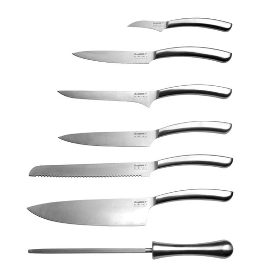 Berghoff Essentials 18/10 Paslanmaz Çelik 8 Parça Arch Serisi Bloklu Bıçak Seti